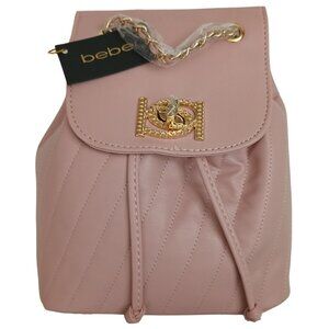 Bebe Hera Small Backpack Top Handle & Adjustable Straps Color: Blush New/Tags